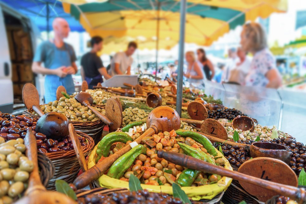 The sounds, sights and scents of a Provencal market are a feast for the senses
