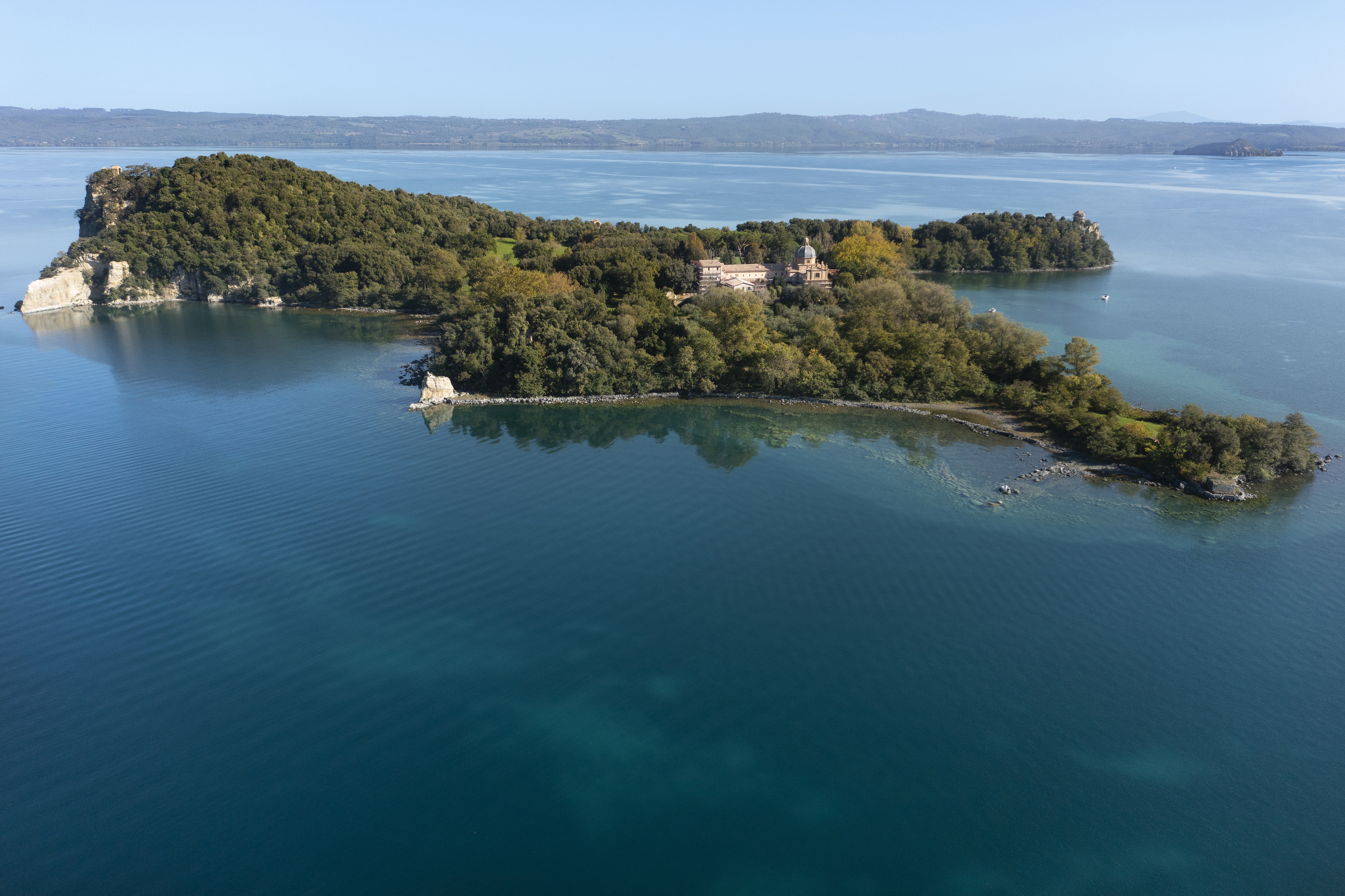 Island lake of Bolsena Italy