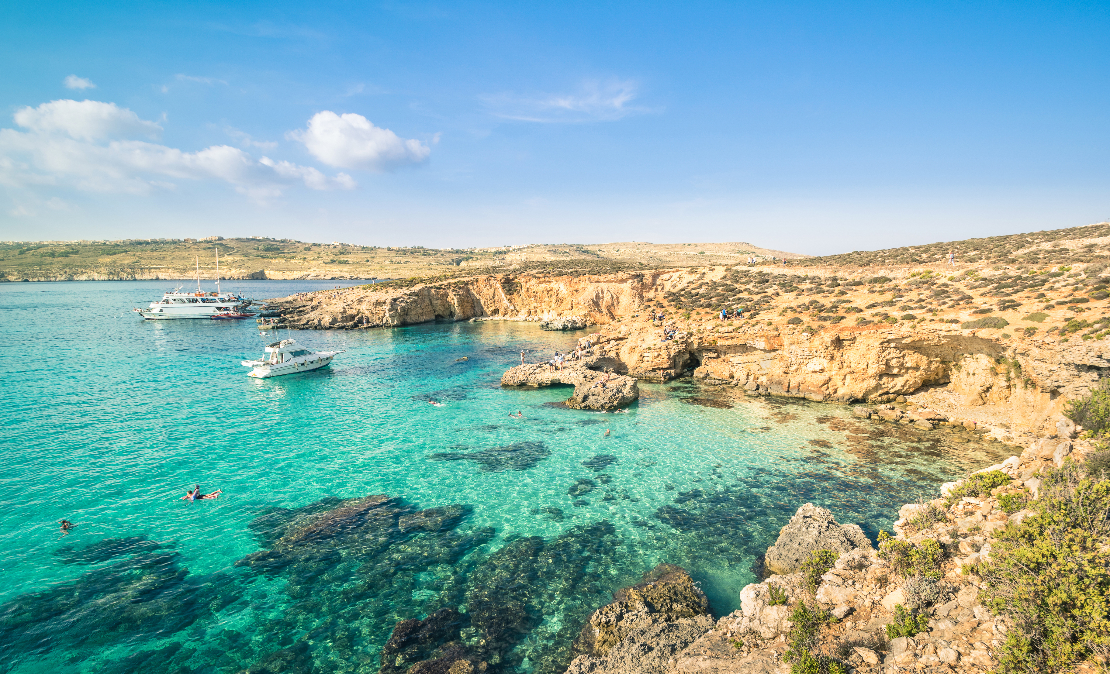 Blue lagoon, Comino