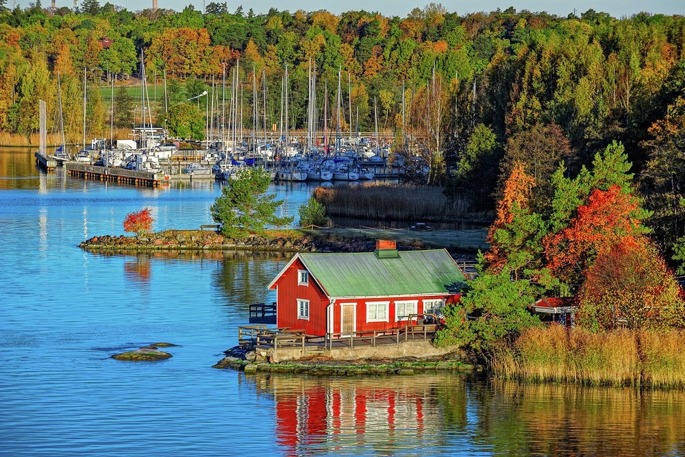 Summer cabins dot the islands, this is where the locals decamp for the summer months