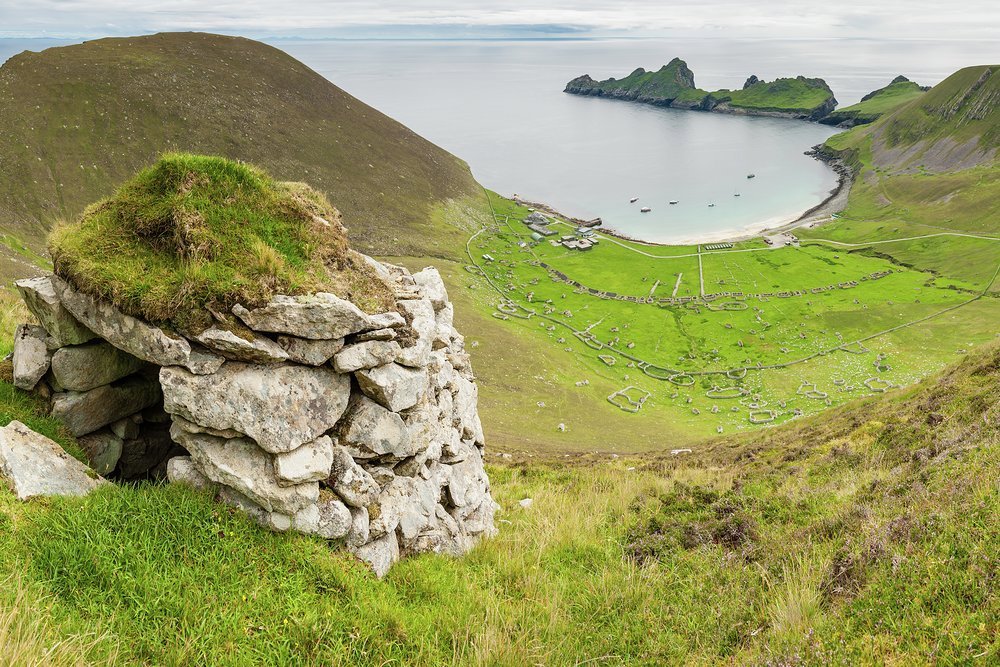 A rare dual UNESCO site, for nature and heritage, St Kilda's settlement on the Bay of Hirta was inhabited for 2,000 years until the last 36 islanders found life there unsustainable and left in 1930