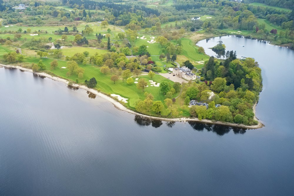 Widely admired as one of the world's most beautiful courses, Loch Lomond Golf Course nestles between the loch itself and the undulating peaks of the Trossachs