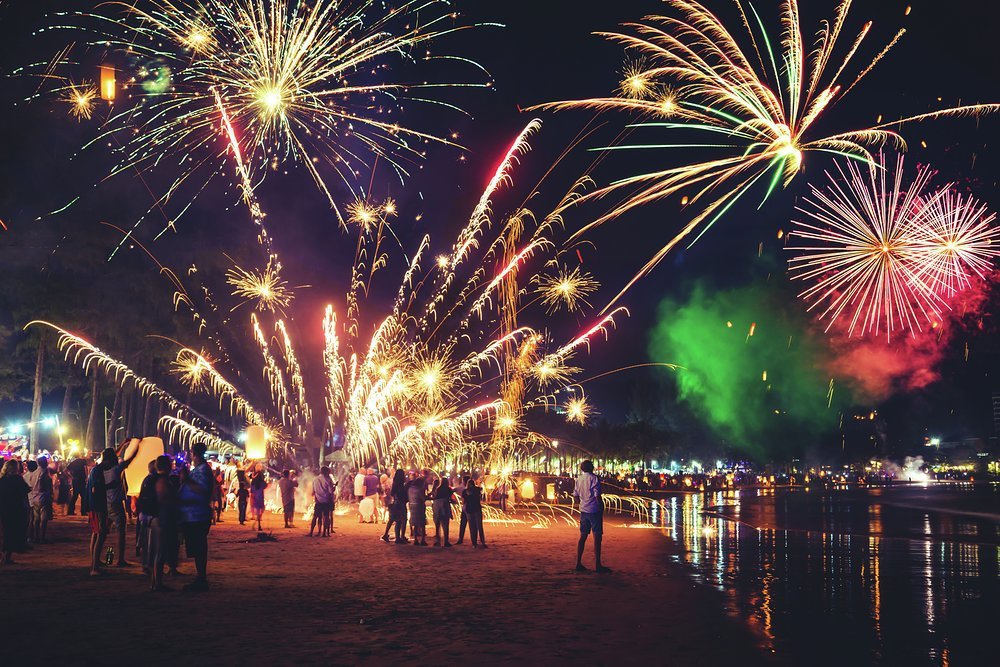 Get your dancing shoes on and party into the new year at a Phuket beach party
