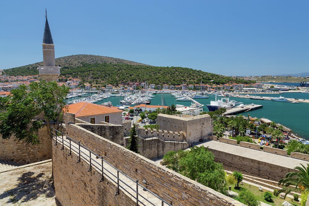 The Ottoman castle that overlooks Cesme Harbour, west of Izmir, dates back to the early 16th century