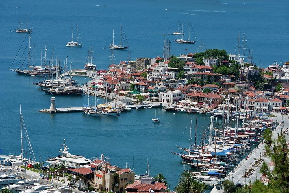 The number of masts in Marmaris Harbour is testament to the pleasure of sailing this coast