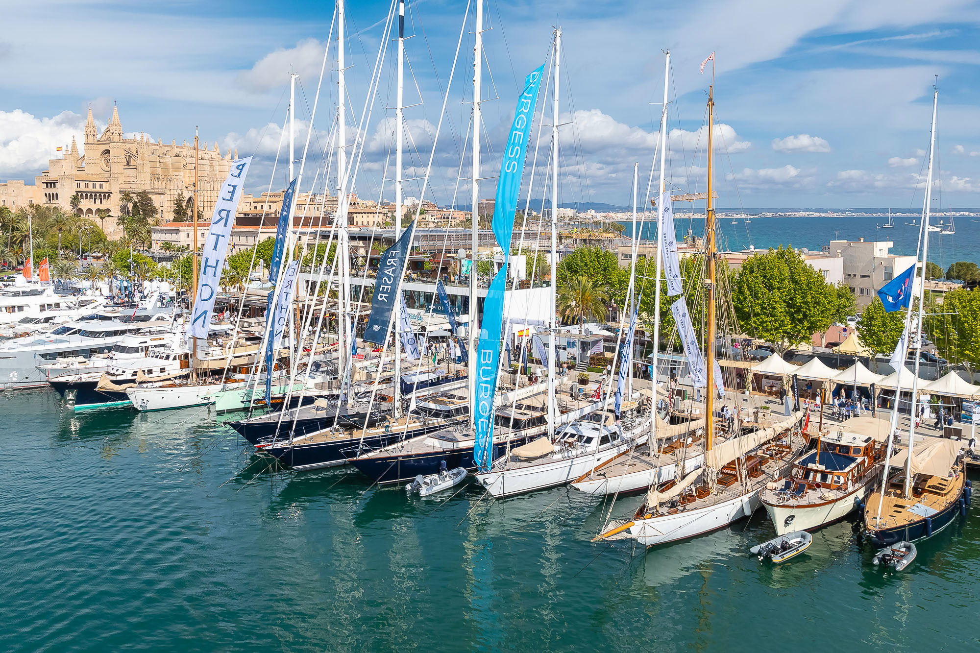 Palma International Boat Show Mallorca Palma Cathedral