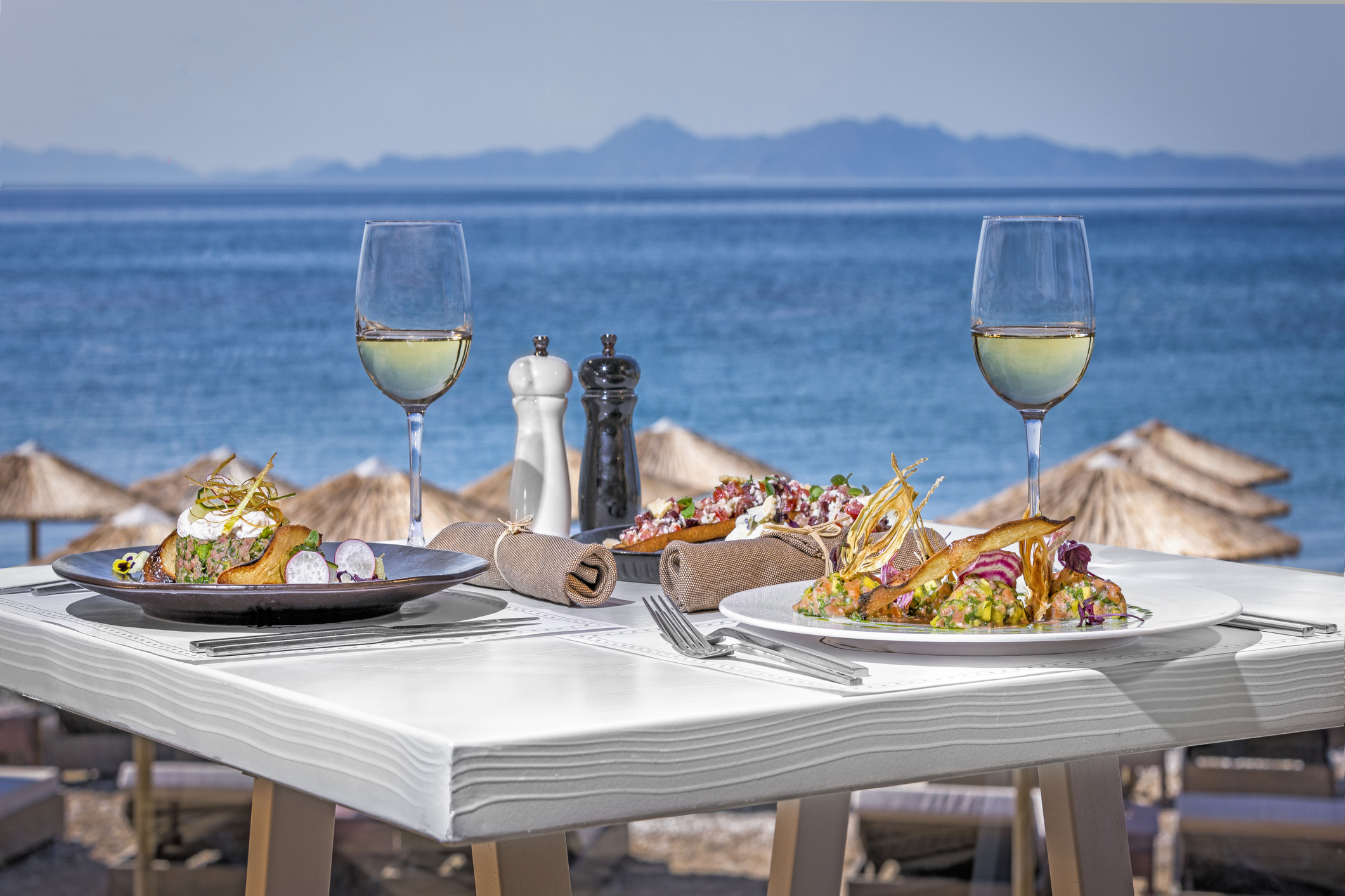 Beachfront dining