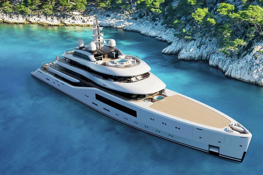 The Amels 80 is a 2,175GT yacht with a maximum range of 5,000nm and a touch-and-go foredeck helipad