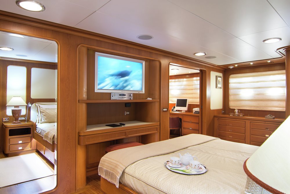 The full beam owner's suite is unusually large
