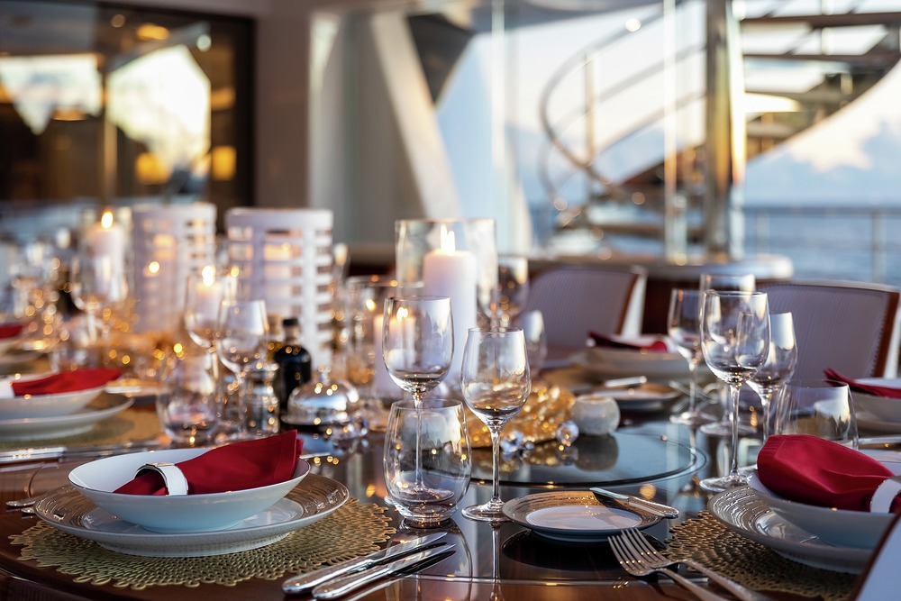 Same table, different tablescape to set the mood