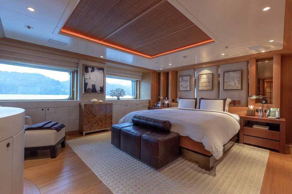 On KOGO the bed linen helps to create a luxurious sanctuary in every cabin