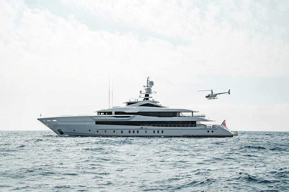 A touch-and-go helipad was one of many custom features added during the build