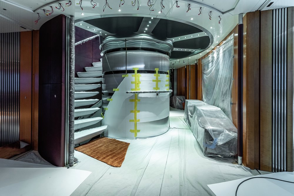 Technical upgrades include new generators and LED lighting throughout to increase her energy efficiency