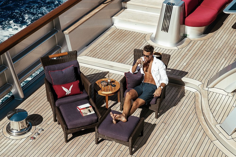 Kick back... Pleasure beyond measure onboard MALTESE FALCON 