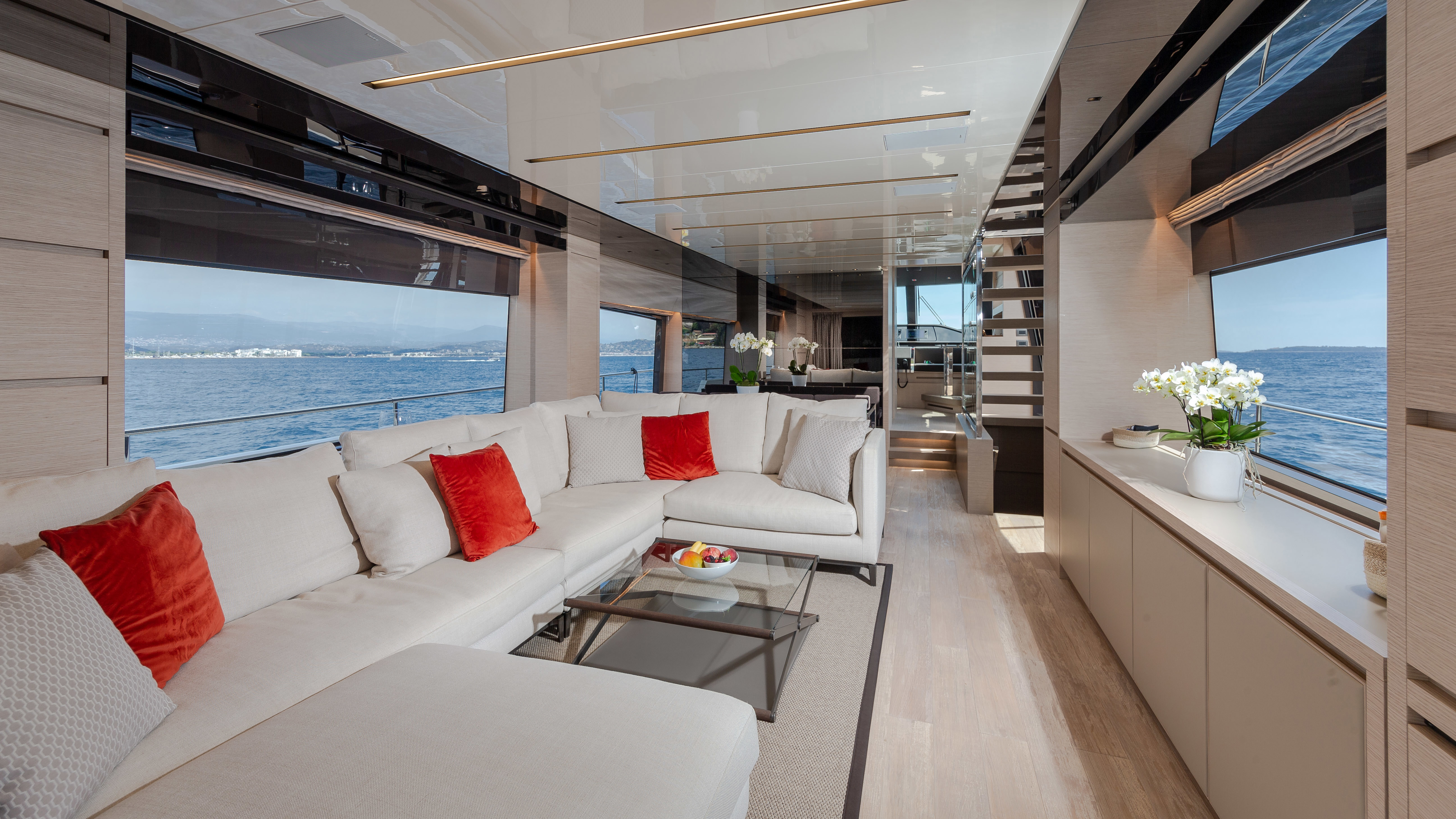 REGINE OF CANNES main deck lounge