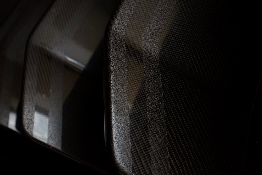 Immaculate carbon fibre work on the companionway steps is indicative of the yacht's build quality