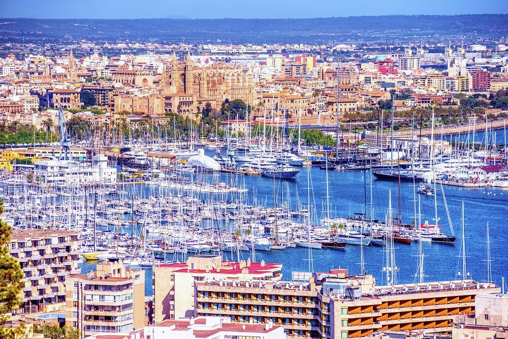 The marina is right next door to Palma's charming and fun-filled Old Town