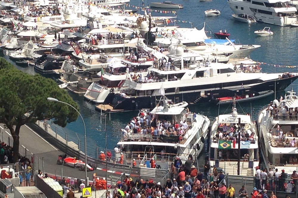 Watching the Monaco Grand Prix from a yacht delivers the full visceral F1 experience