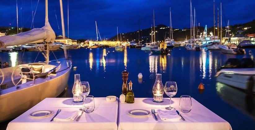 Bagatelle serves French cuisine right on Gustavia's waterfront
