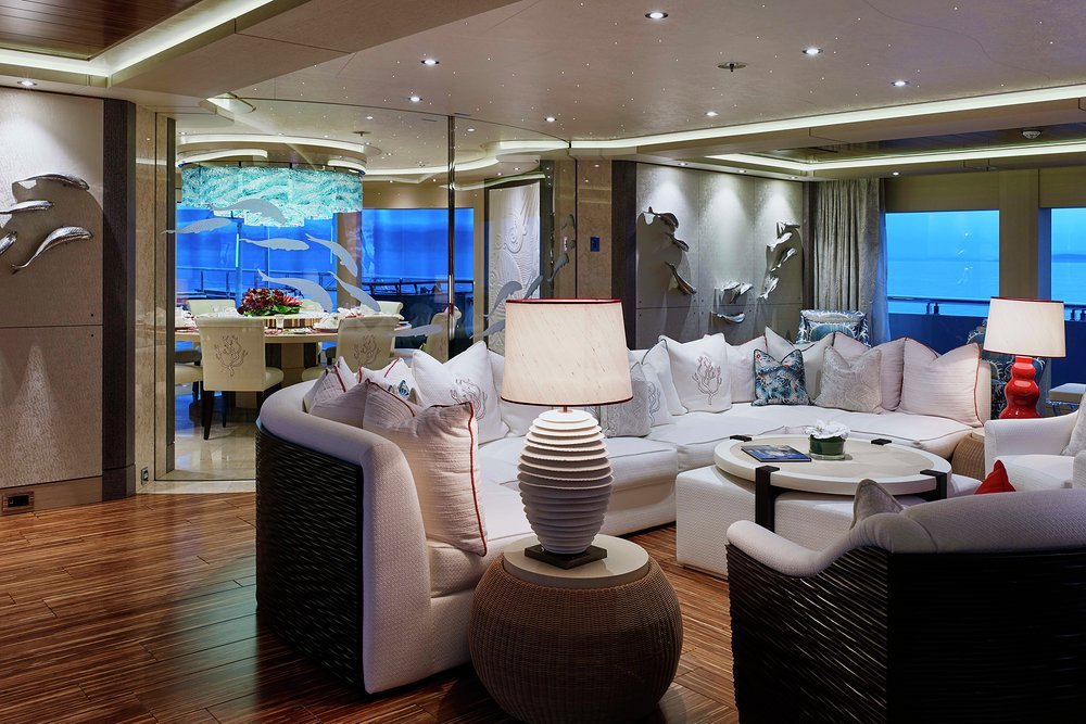 Lounge and dining area, upper deck