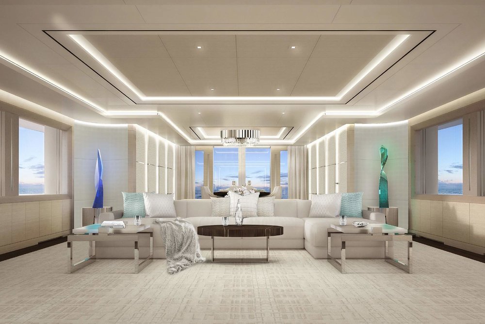 Bright main saloon