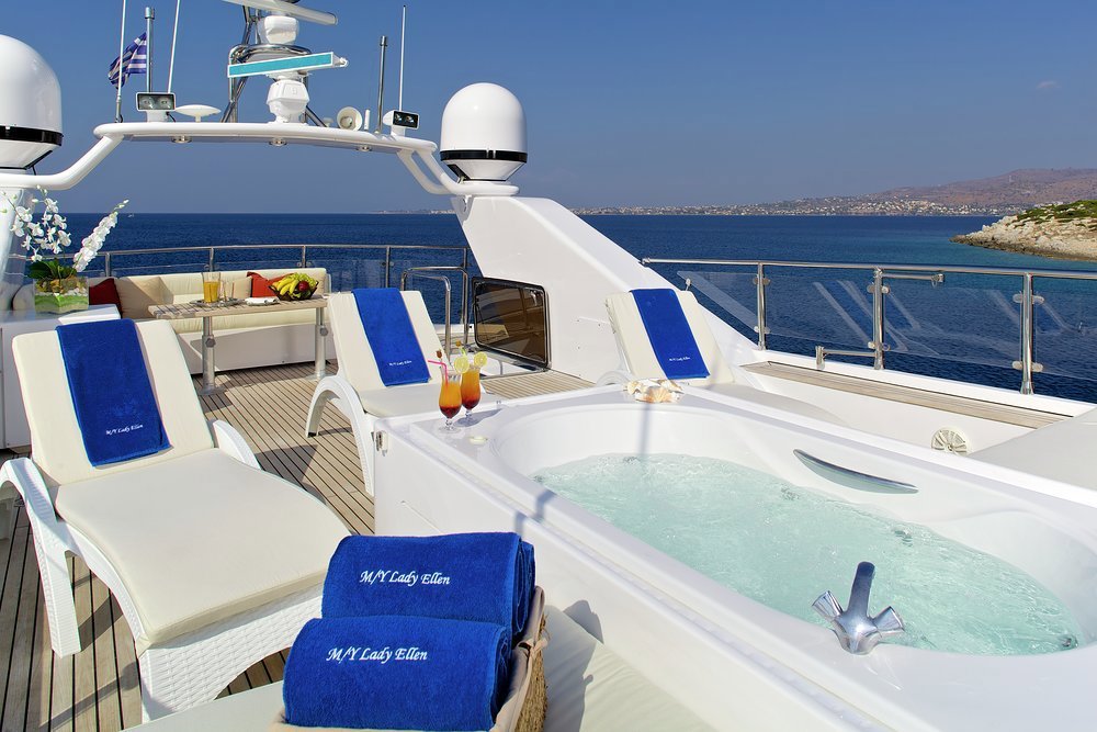 LADY ELLEN's sun deck