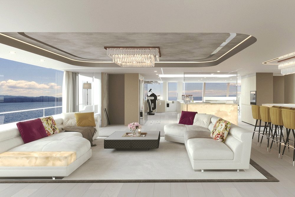 SUNREEF 100 - The main saloon is light, bright and open plan