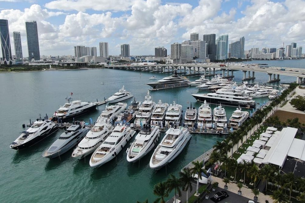 Island Gardens Marina, home to the SuperYacht Miami show