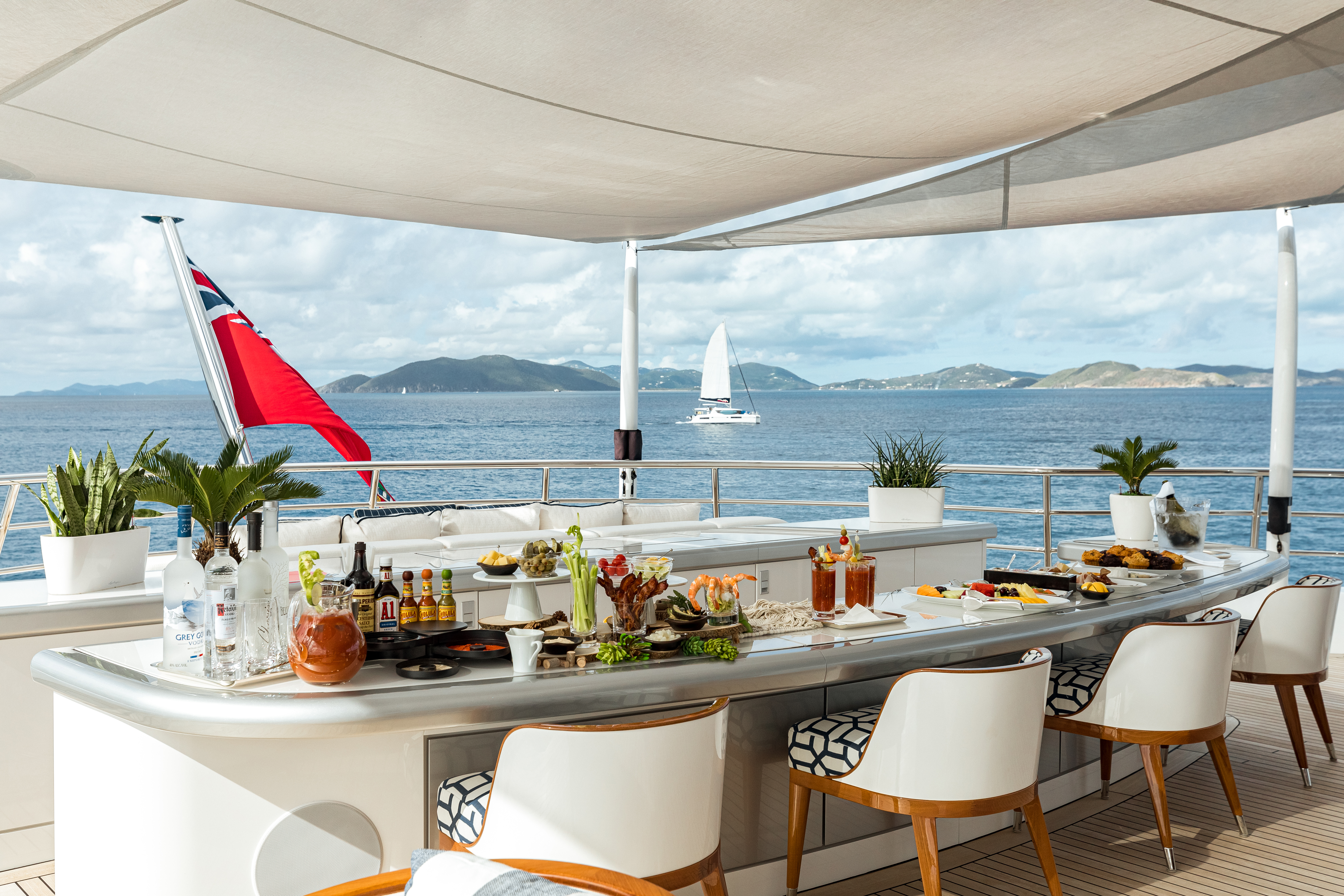 View from the bar