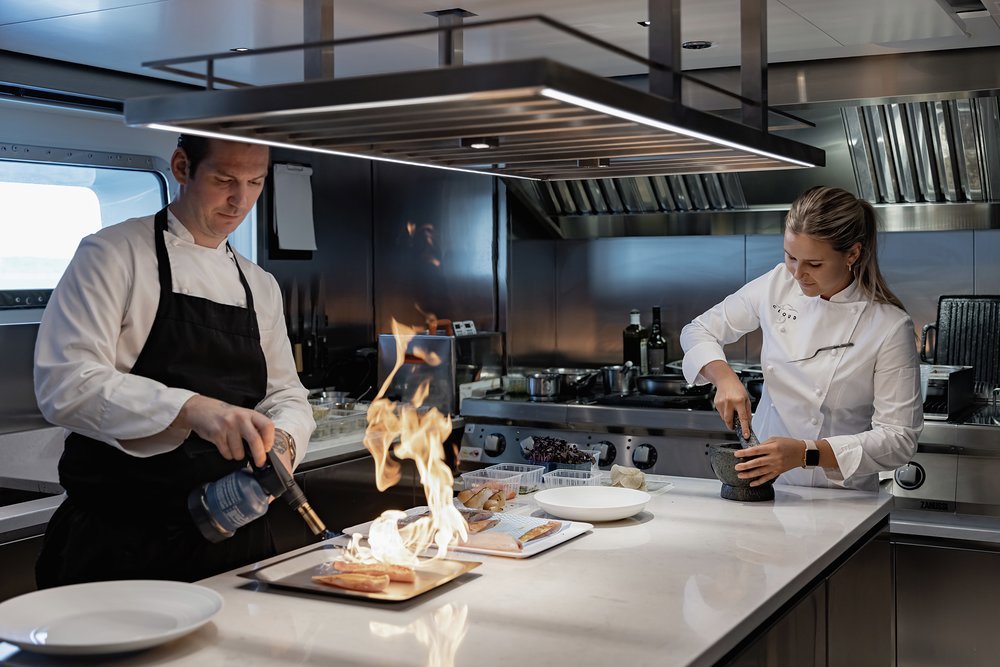 Why not bring a Michelin-starred celebrity chef on board for a private dining experience?
