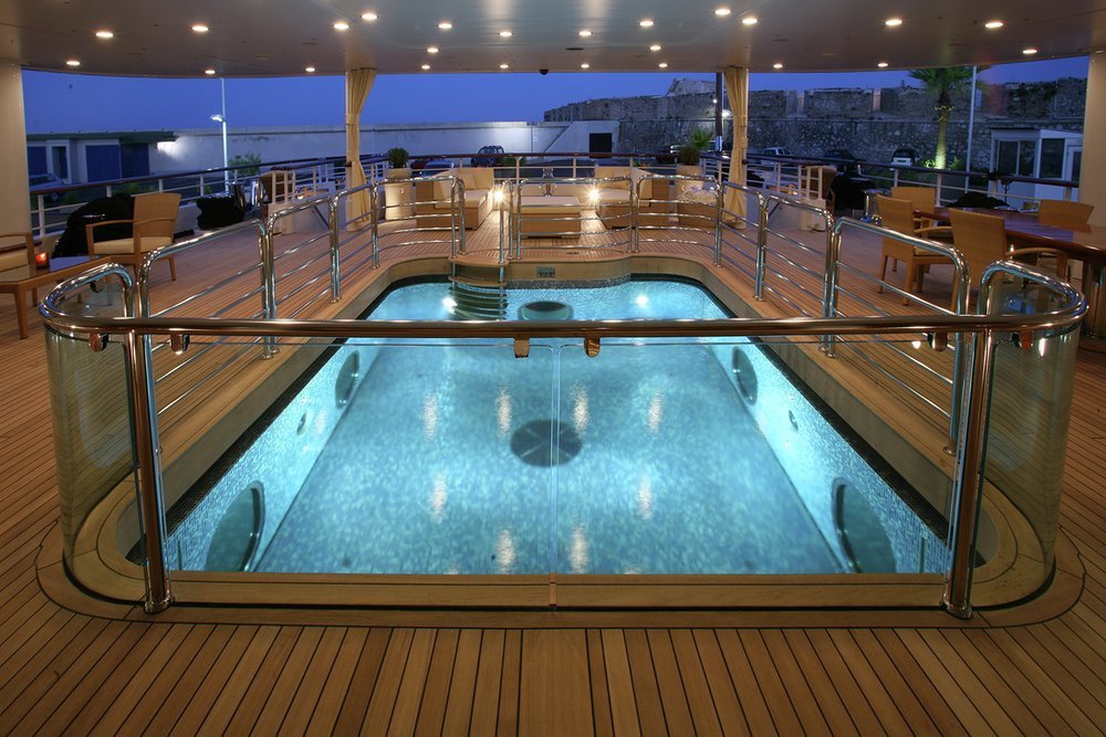5x4m contra flow pool
