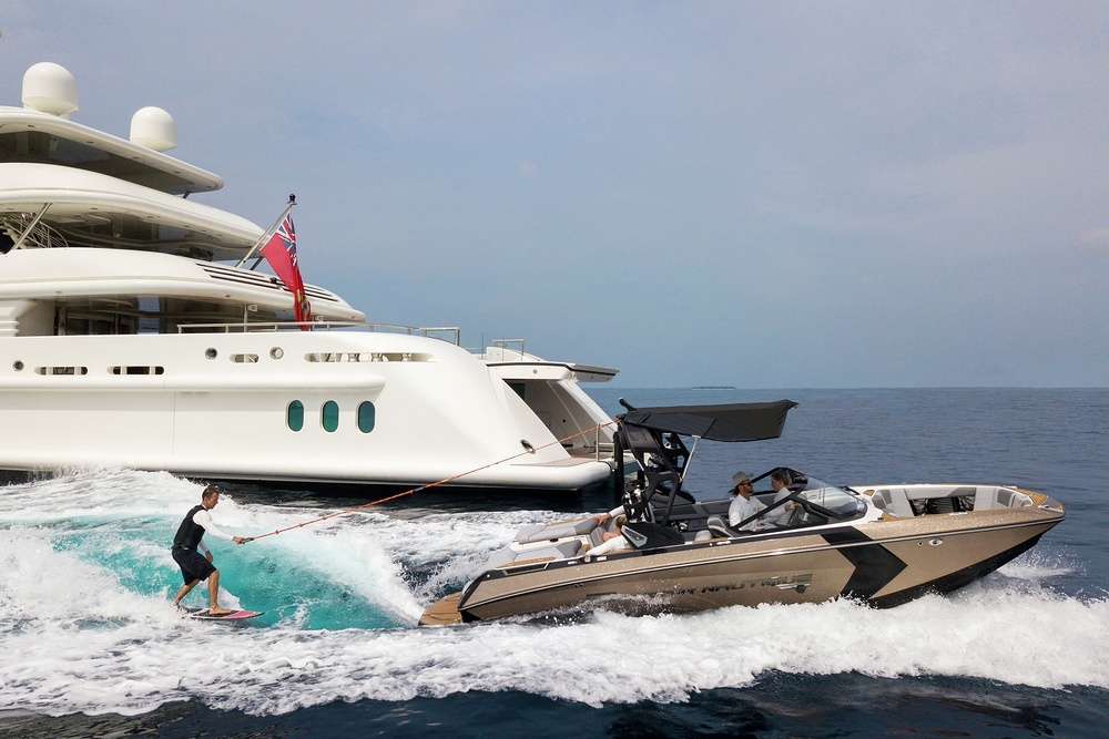 Thrill seekers will love the watertoys on LADY E