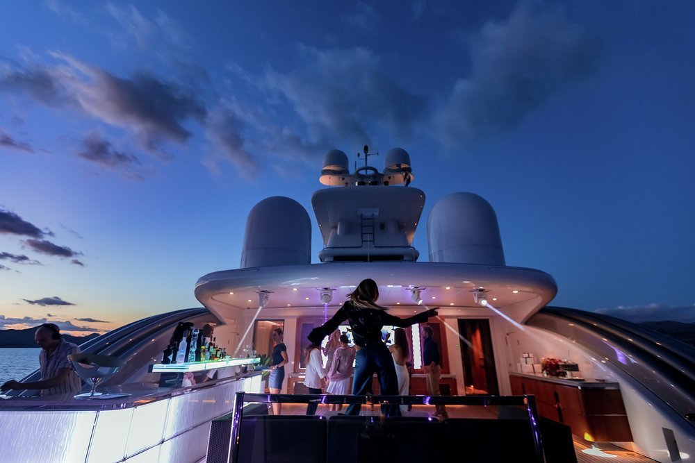 Thrills on the water, gourmet cuisine, family time together, movies, parties, why go ashore?