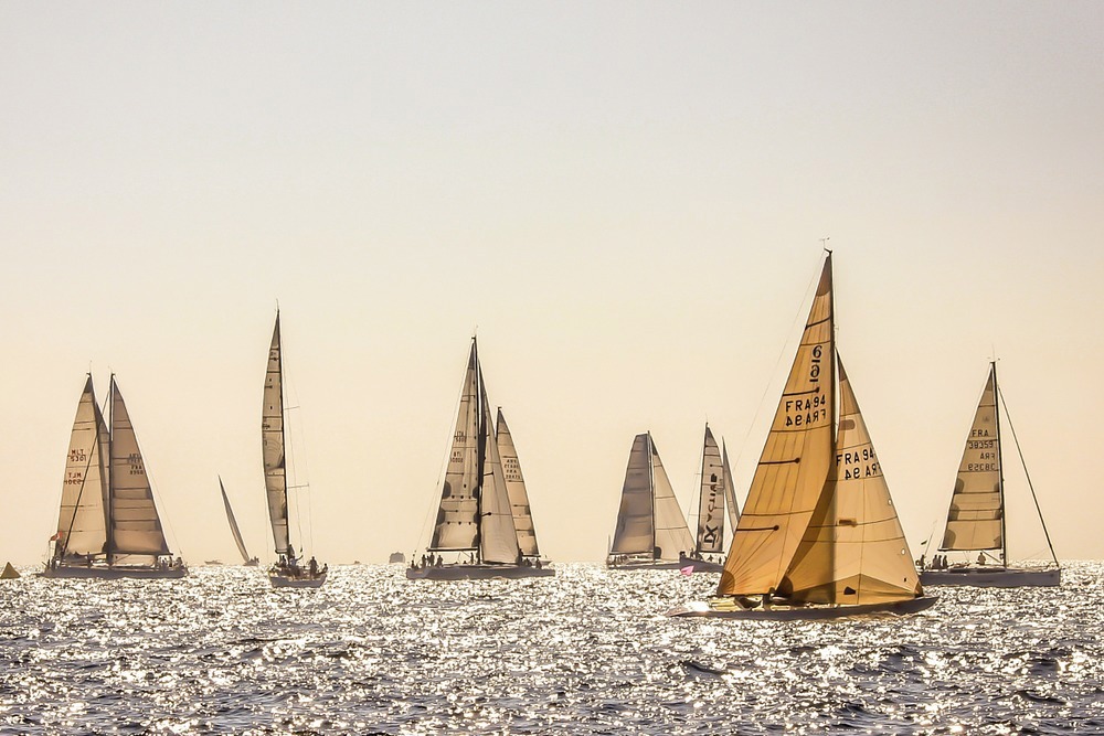 Regatta racing at Saint-Tropez