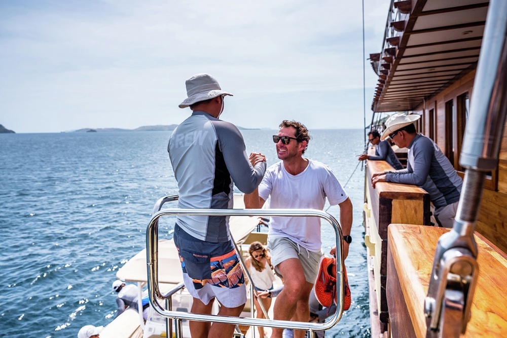 You can lose your shoes as soon as you set foot on board