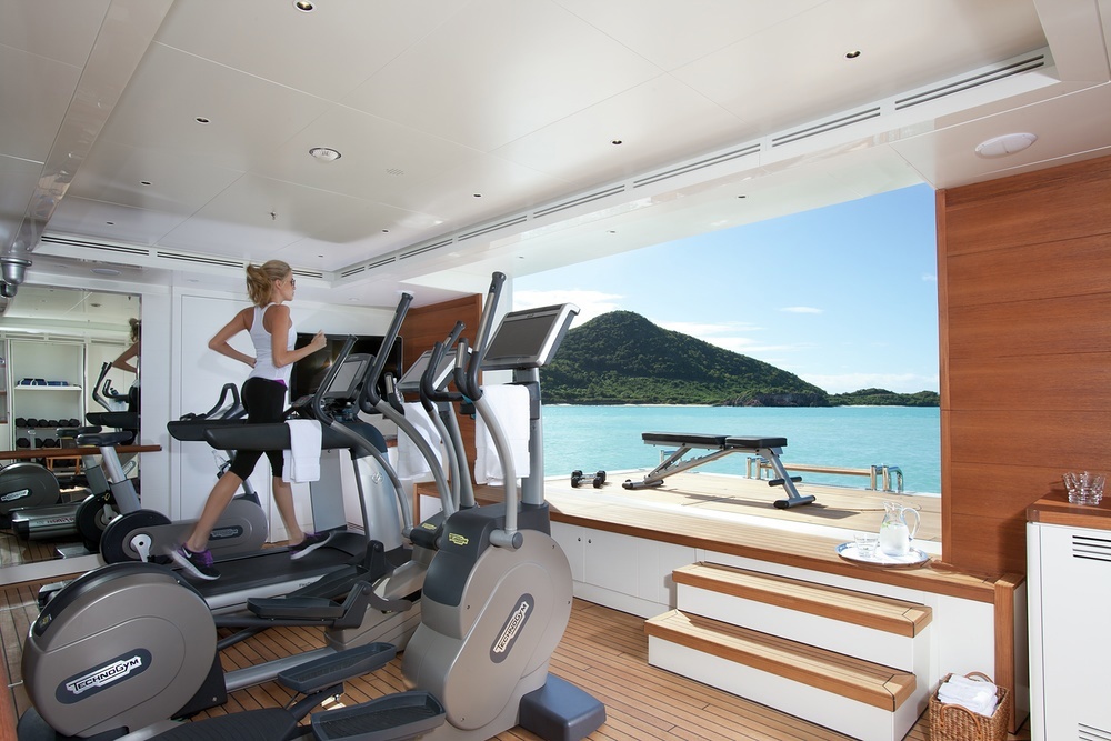 Drop-down decks allow you to soak up the blue