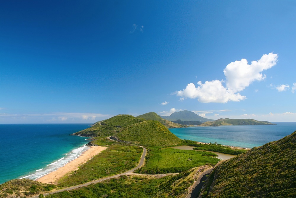 The islands are only separated by a narrow stretch of water