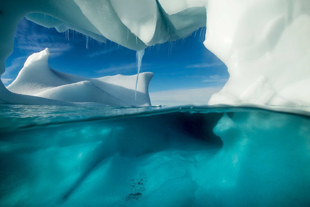 An iceberg is an awesome sight, seeing it from below is transformative