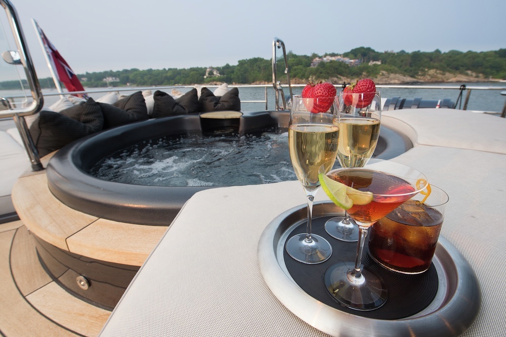 Wish list - sundowners in the jacuzzi