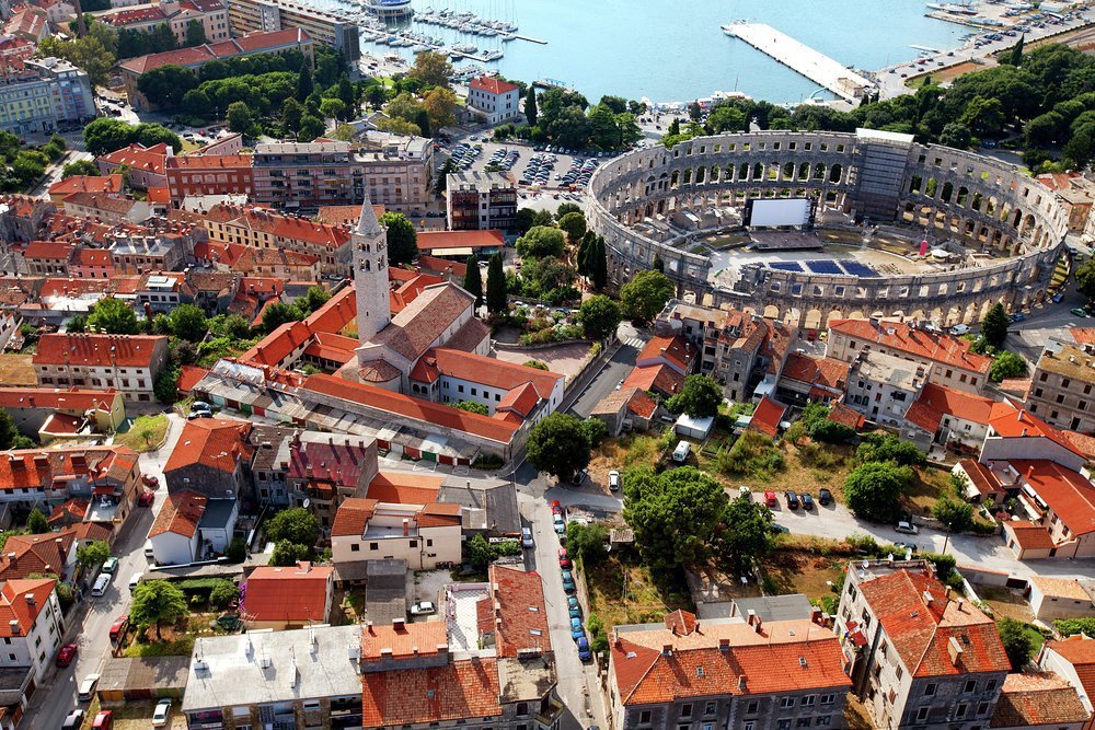 The history of civilisation is writ large across Europe, like this Roman amphitheatre in Pula, Croatia