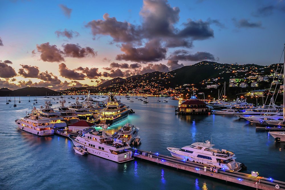 Charlotte Amalie's Yacht Haven Grande is were the superyachts touch base for charters