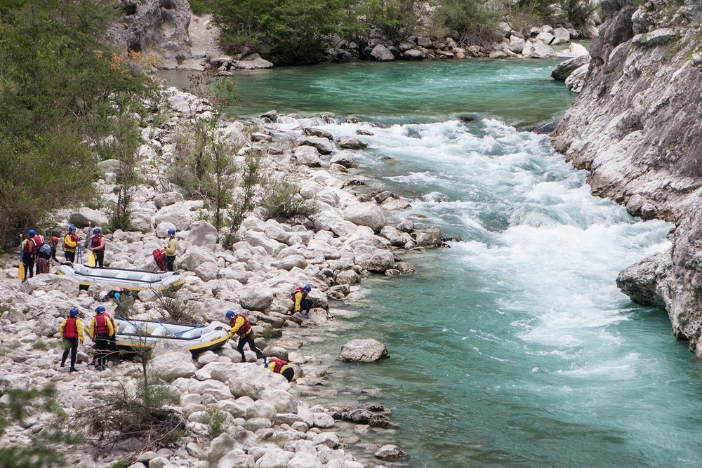 Sections of the river are perfect for white-water rafting