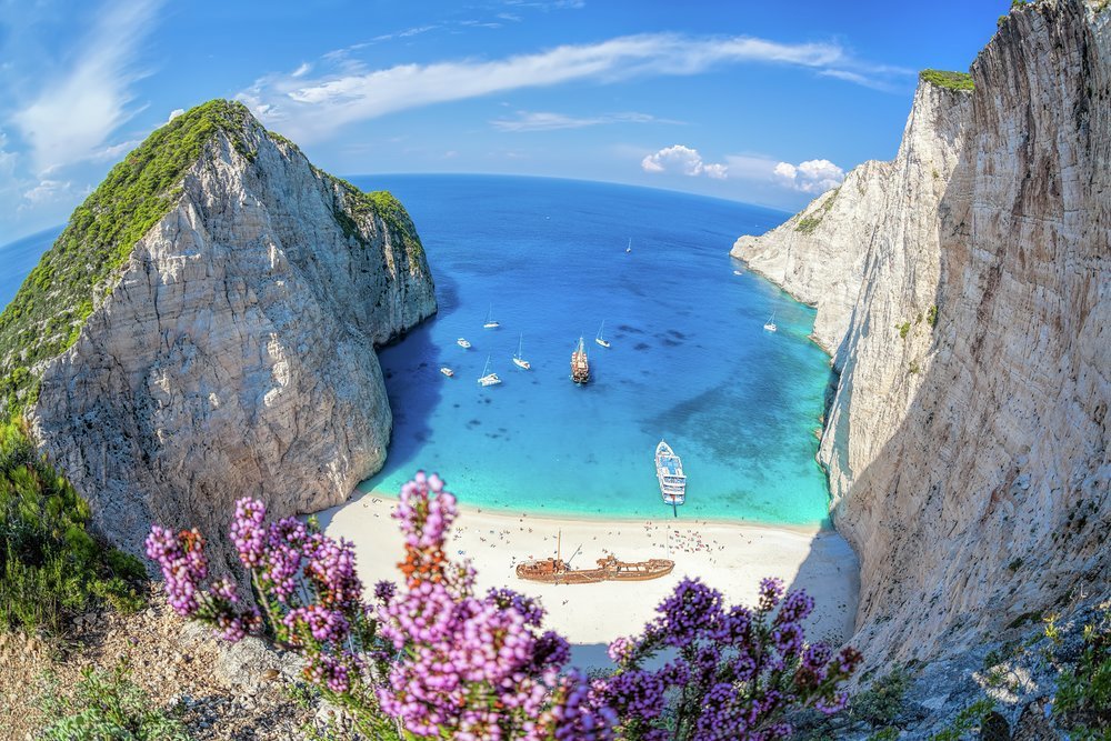 Zakynthos' iconic Navagio Beach 