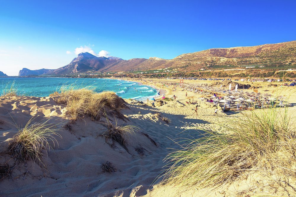 Crete's dune-backed Falasarna Beach