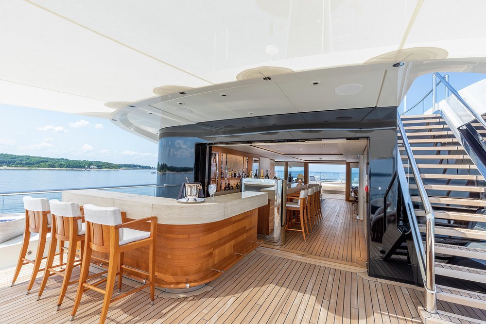 The sun deck's inside outside bar