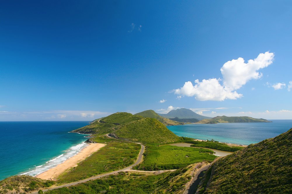 Views from coast to coast in St Kitts and Nevis