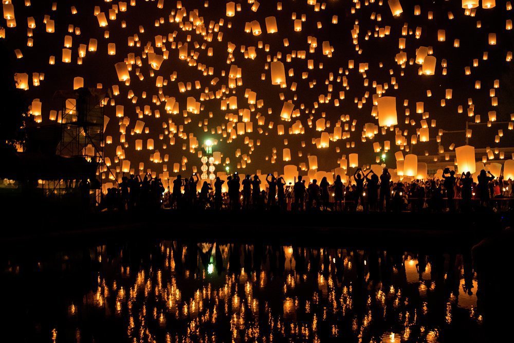 Watch in wonder at the Yi Peng festival, Thailand