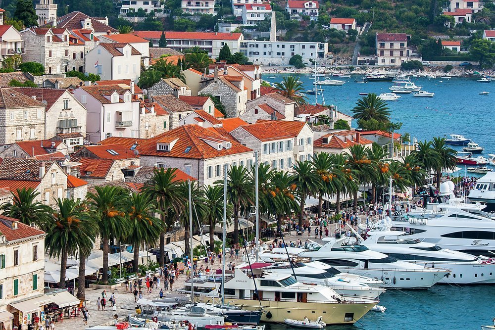 Chic haunts by day, hot clubs by night. Hvar is a magnet