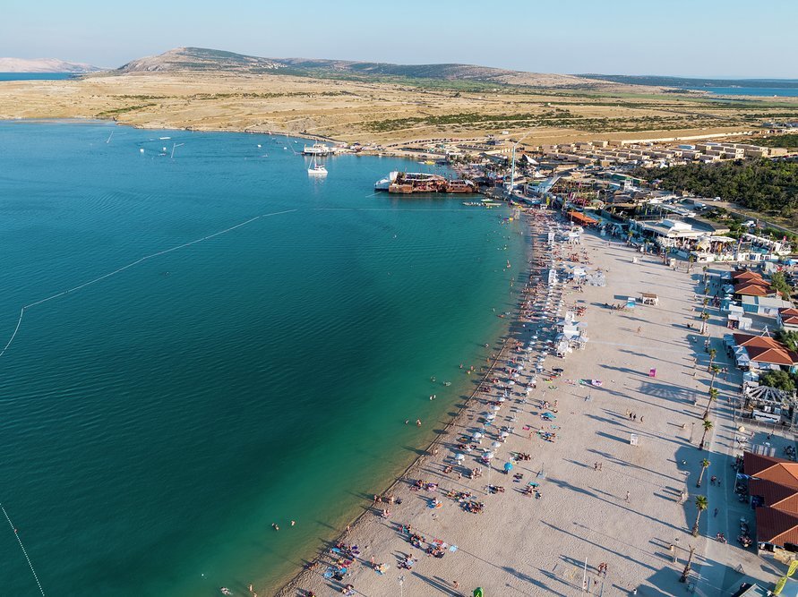 Zrce Beach on Pag Island has hosted some of the world's best DJs and some famous parties