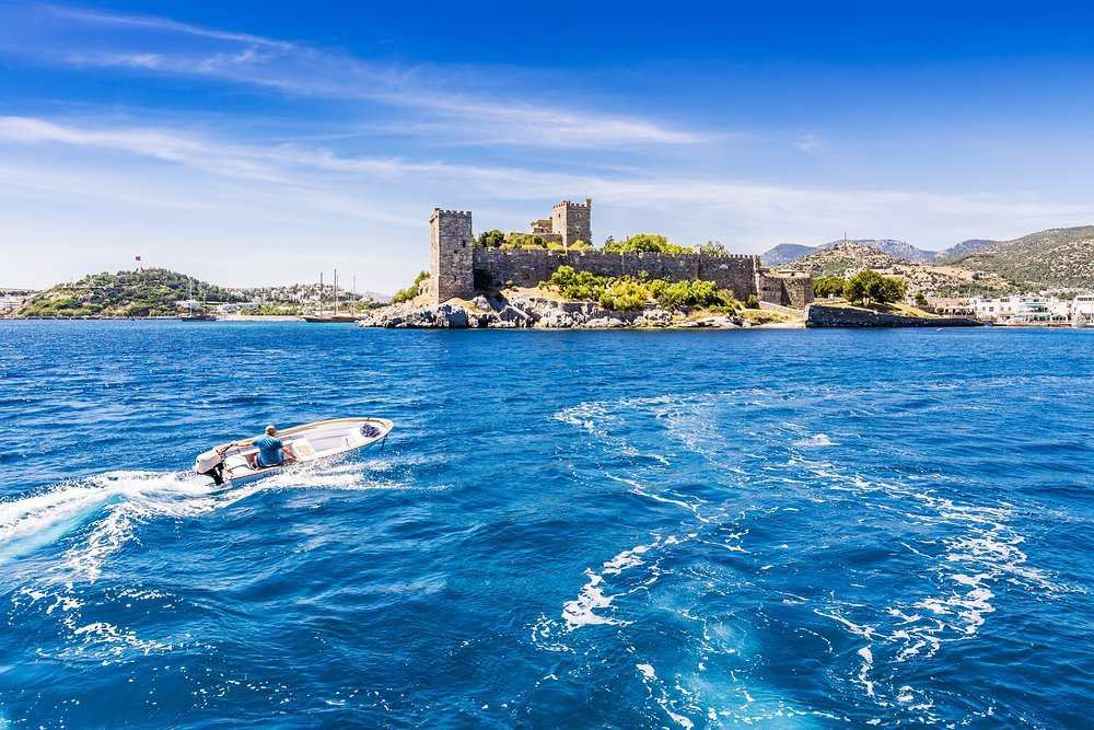 The Castle of St Peter stands guard at the entrance to Bodrum port